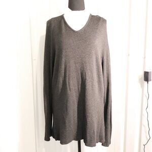 William Billy Reid Women's Tunic Sweater Lightweight Dark Gray Size Medium